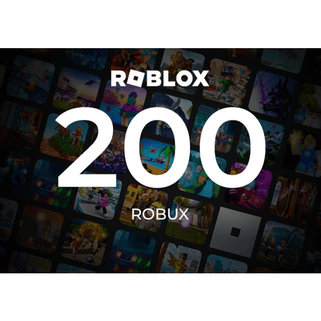 Roblox Card 200 Robux Key