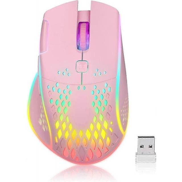 Pink Rechargeable Gaming Mouse
