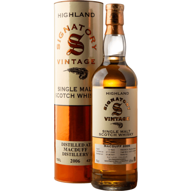 Signatory Macduff 2006 14 Year 70 Cl 43% 70 Ml