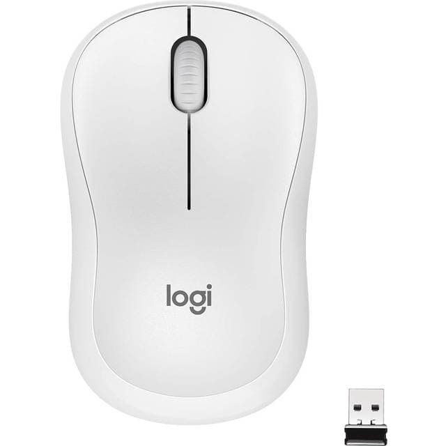 Logitech M220 Silent Wireless Mouse - White