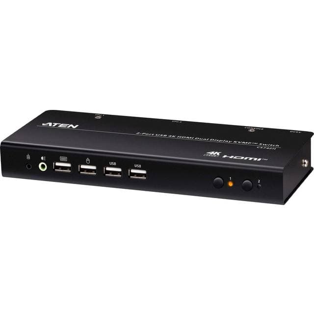 Aten CS742H 2-Port USB 4K HDMI KVMP Switch