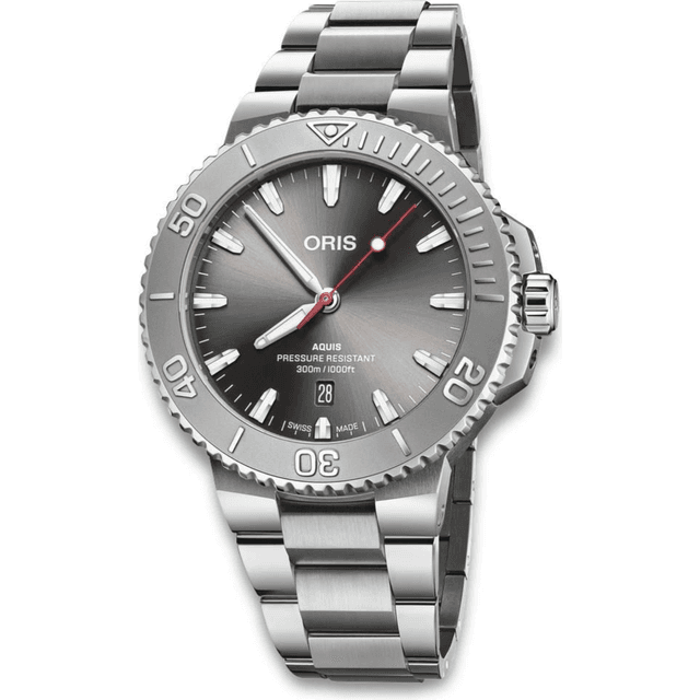 Oris Aquis Date Relief 43.5mm Med Lænke