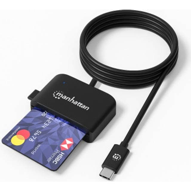 Manhattan USB 2.0 Type-C Kortlæser Smartcard