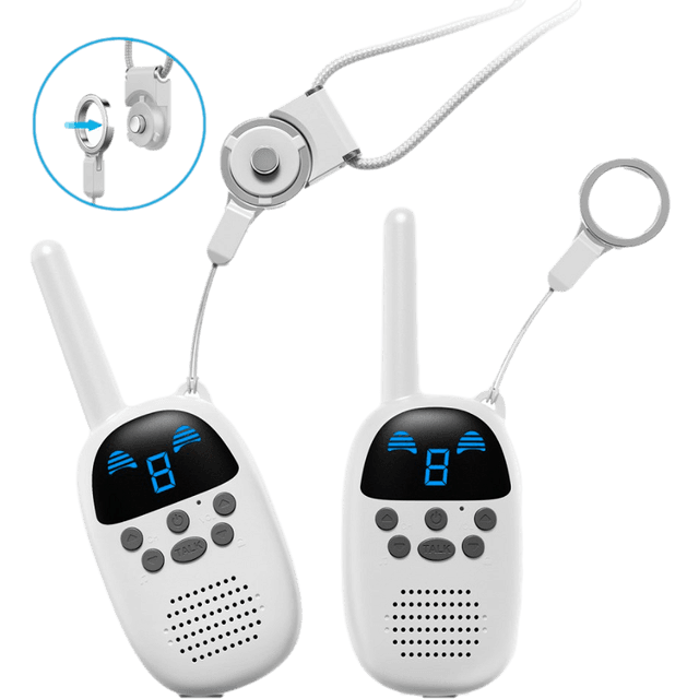 Evermart Walkie Talkies Til Børn - Hvid
