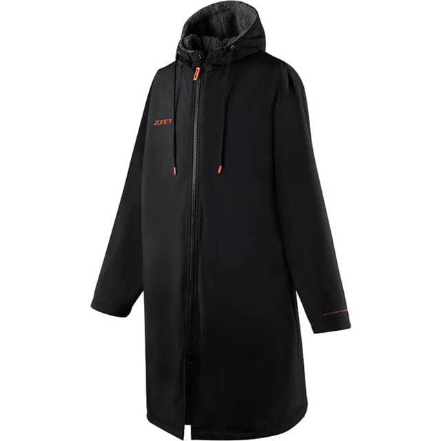 Zone3 Active Flex Parka Dress - Black/Orange