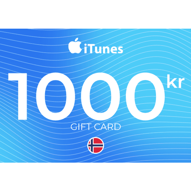 iTunes Gift Card 1000 NOK