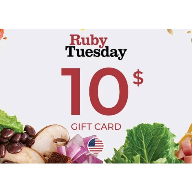 Ruby Tuesday Gift Card 10 USD