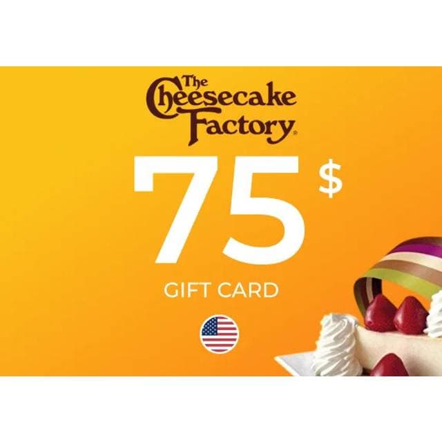 Cheesecake Factory Gift Card 75 USD