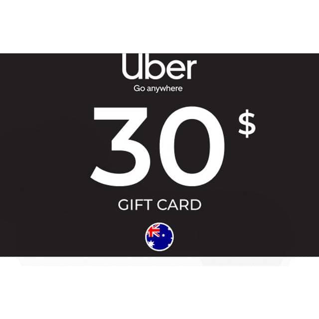 Uber Rides Gift Card 30 AUD