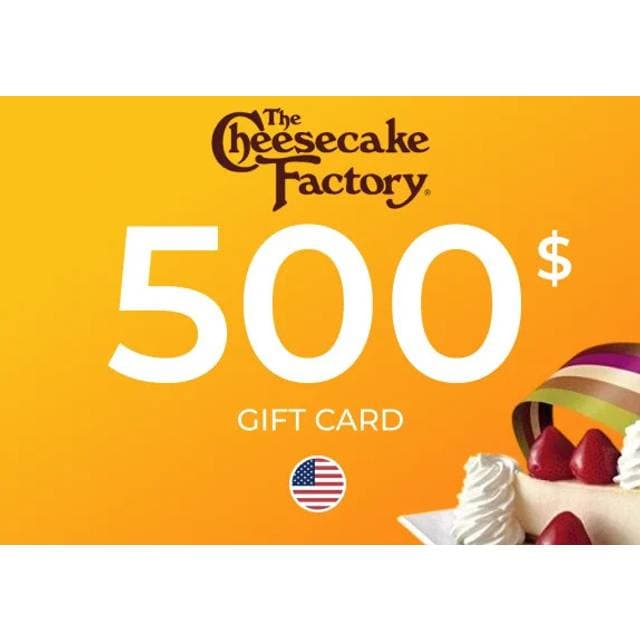 Cheesecake Factory Gift Card 500 USD