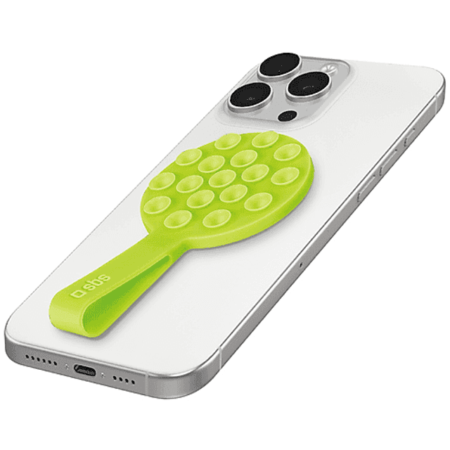 SBS Silikone Sugekop Mobilholder Grøn