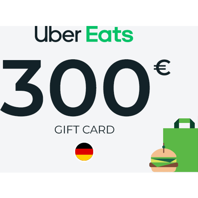 Uber Eats Gift Card 300 EUR