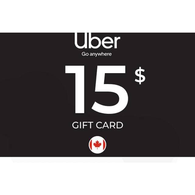 Uber Rides Gift Card 15 CAD