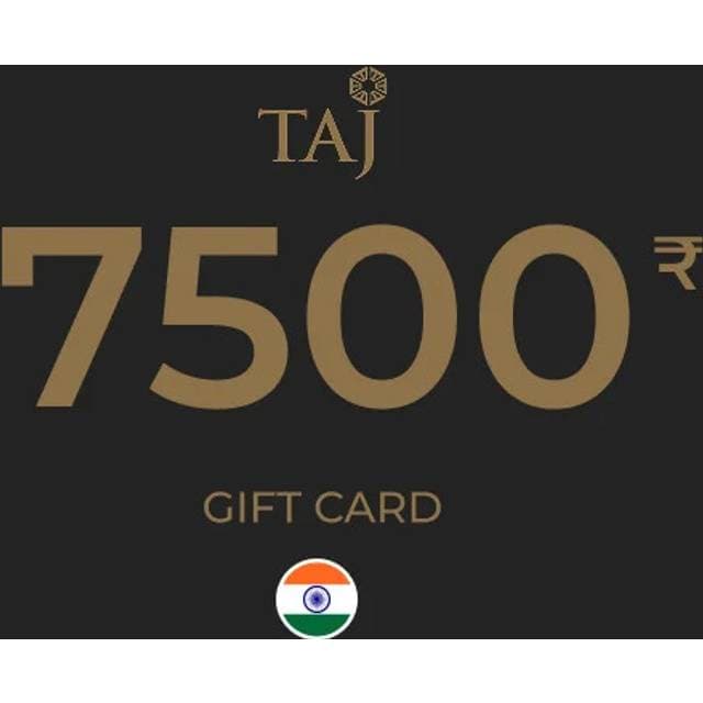 Taj Hotels Gift Card 7500 INR