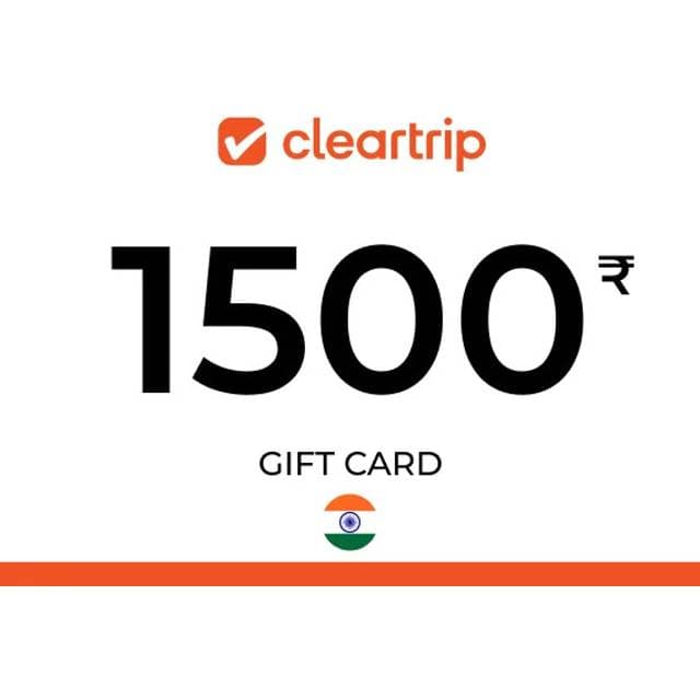 Cleartrip Gift Card 1500 INR
