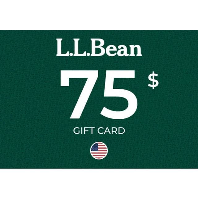L.L.Bean 75 USD Gift Card