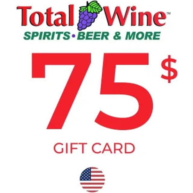 Total Wine More Gift Card 75 USD
