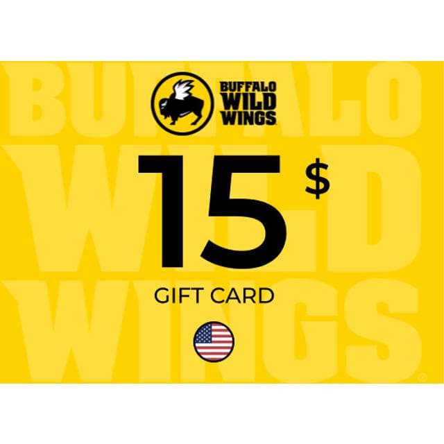 Buffalo Wild Wings Gift Card 15 USD