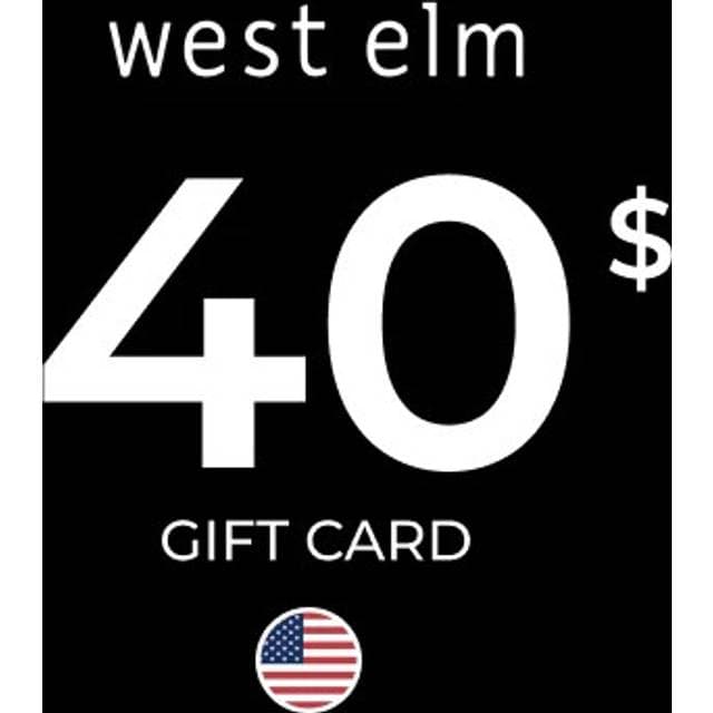 West Elm Gift Card 40 USD