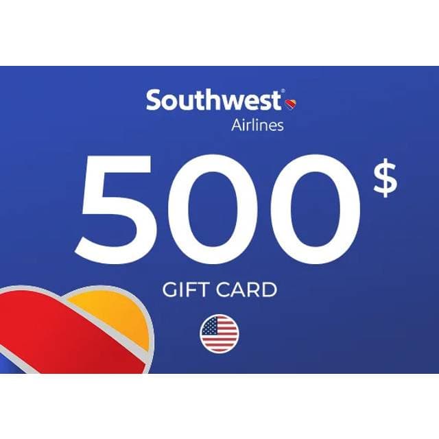 Southwest Airlines Gift Card 500 USD