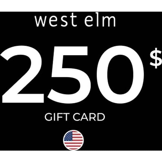 West Elm Gift Card 250 USD