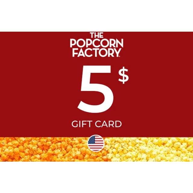 Popcorn Factory Gift Card 5 USD