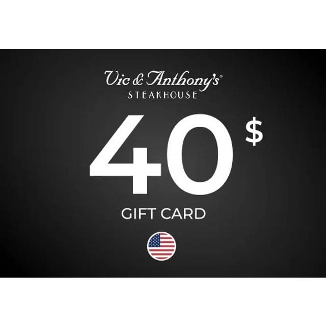 Vic Anthony's Gift Card 40 USD