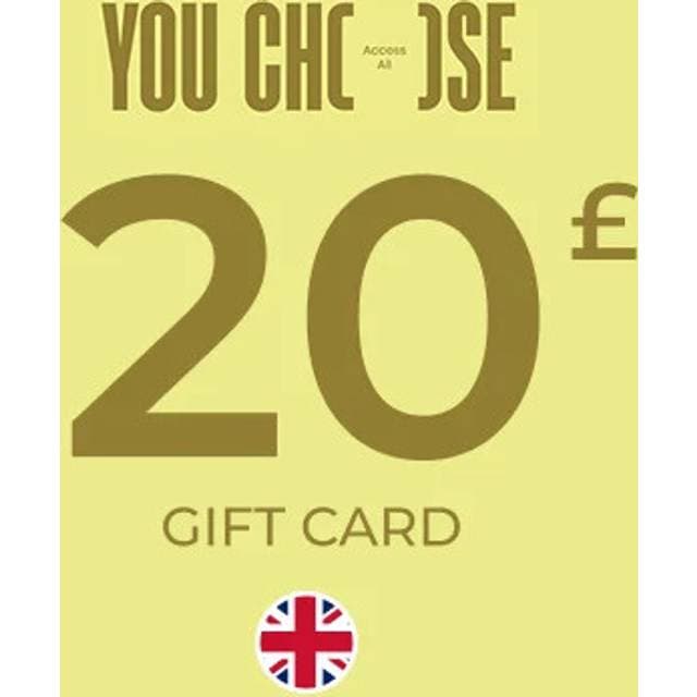 YouChoose All Access Digital Gift Card 20 GBP