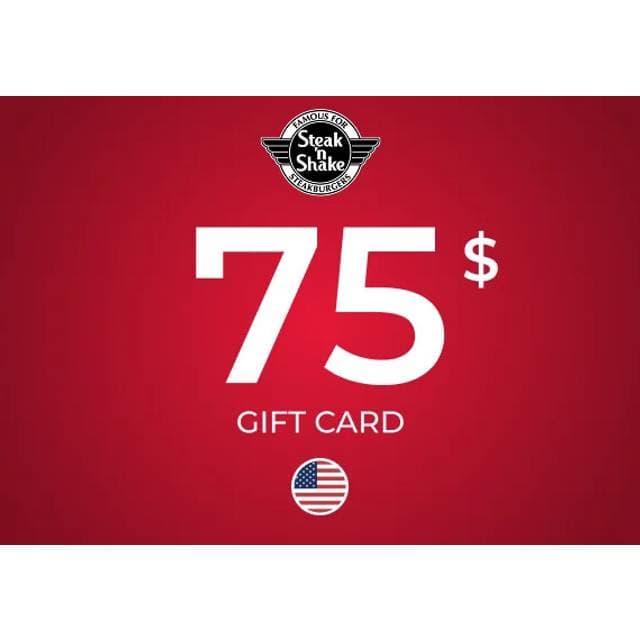 Steak n Shake Gift Card 75 USD