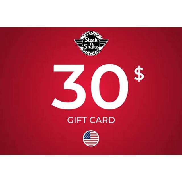 Steak n Shake Gift Card 30 USD