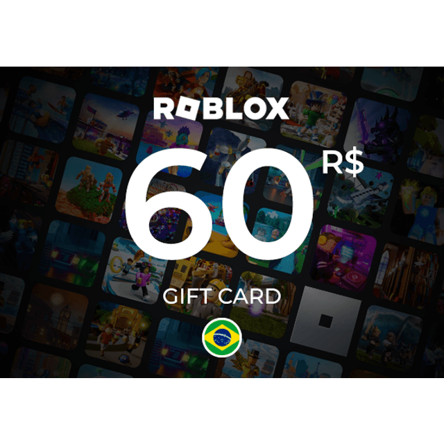 Roblox Card 60 BRL Key Brazil