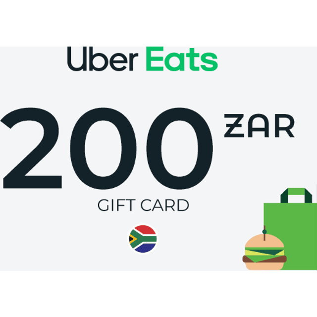 Uber Eats Gift Card 200 ZAR