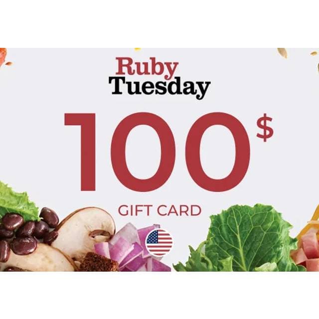 Ruby Tuesday Gift Card 100 USD