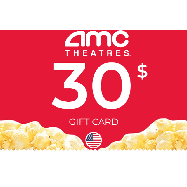 AMC Theatres Gift Card 30 USD