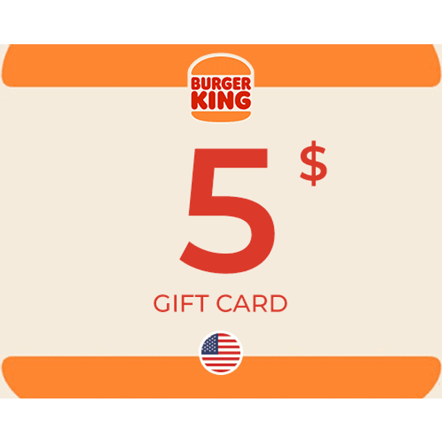 Burger King Gift Card 5 USD