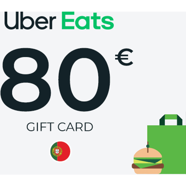 Uber Eats Gift Card 80 EUR