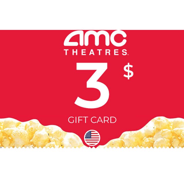 AMC Theatres Gift Card 3 USD