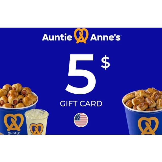Auntie Anne's Gift Card 5 USD