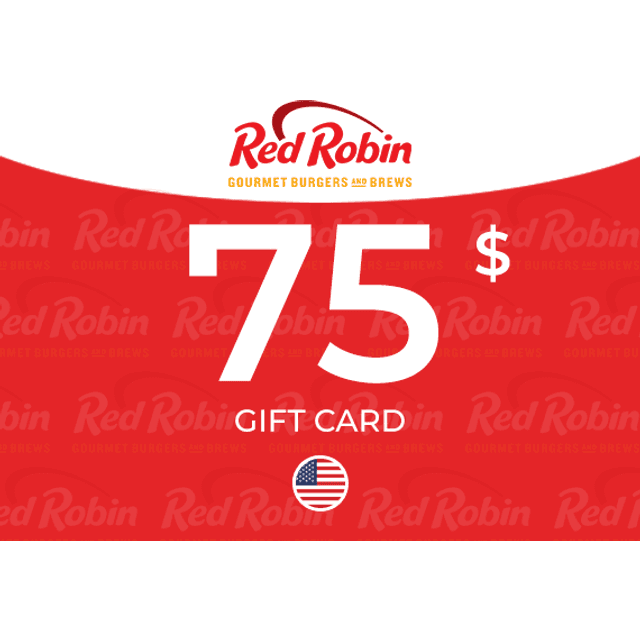 Red Robin Gift Card 75 USD