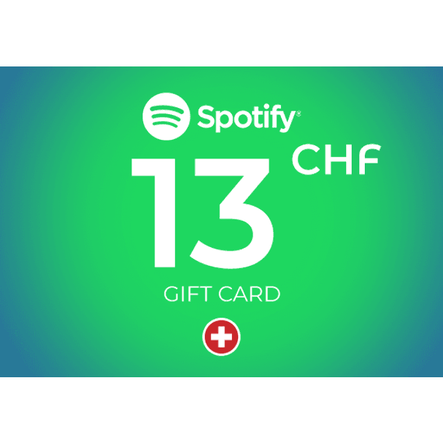 Spotify Gift Card 13 CHF