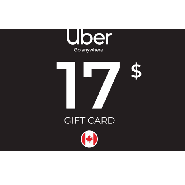 Uber Gift Card 17 CAD Key