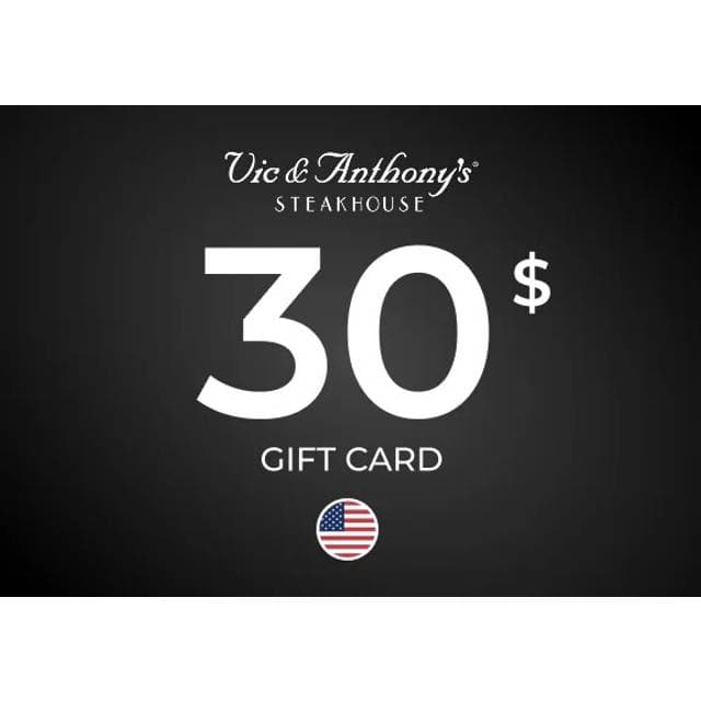 Vic Anthony's Gift Card 30 USD