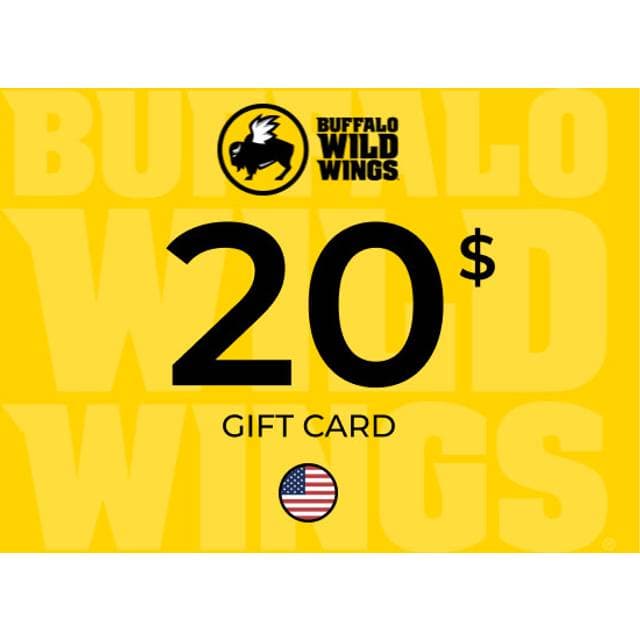 Buffalo Wild Wings Gift Card 20 USD