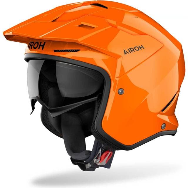 Airoh Pilothjelm Kombakt Orange Glans Voksen