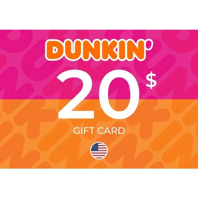 Dunkin Donuts Gift Card 20 USD