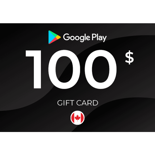 Google Play Gift Card 100 CAD
