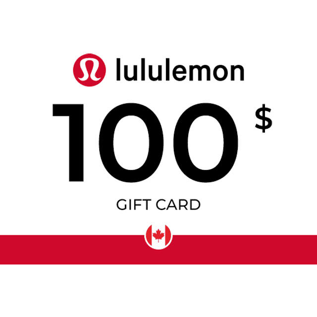 Lululemon Gift Card 100 CAD