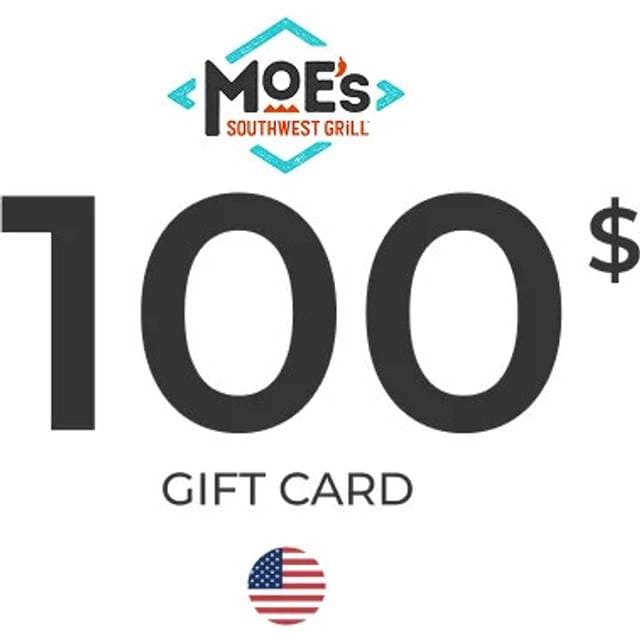 Moe's Southwest Grill Gift Card 100 USD