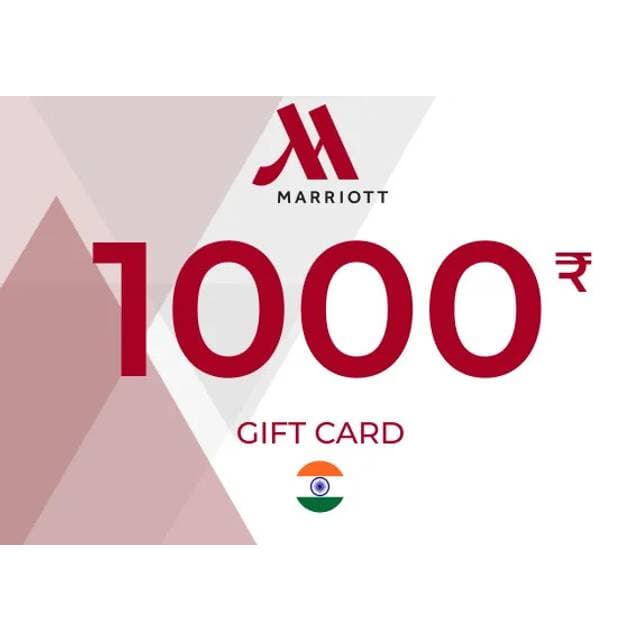 Marriott Hotels Gift Card 1000 INR
