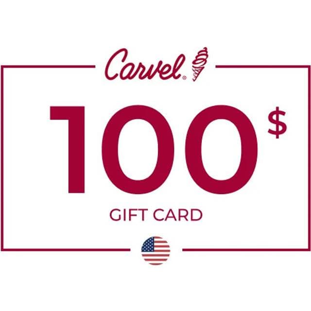 Carvel Gift Card 100 USD